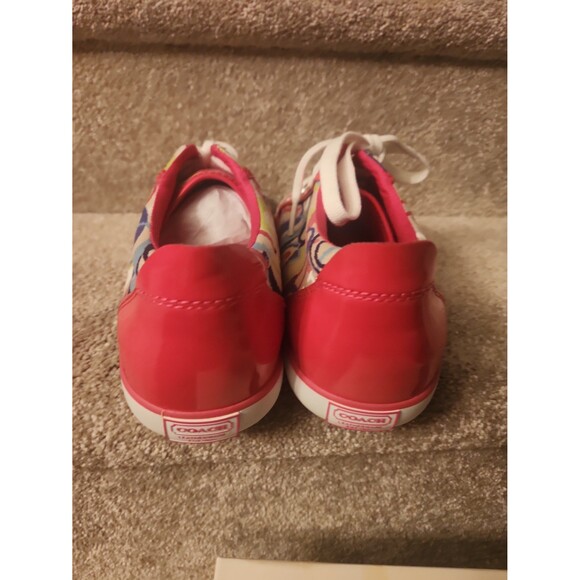 Coach Barrett Poppy Multicolored Multiprint Sneakers Size 10 - Picture 5 of 10